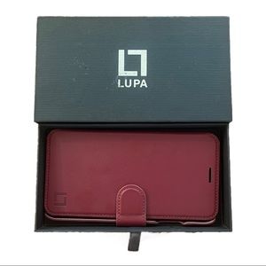 **5/$20** LUPA Burgundy Vegan Leather iPhone XS Max Case